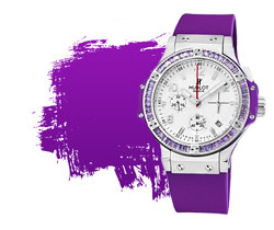 Фиолетовые часы