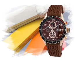 На каучуковом ремешке