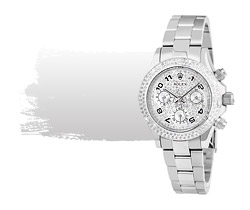 Серебристые часы